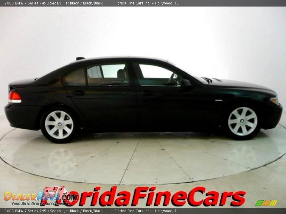 2003 BMW 7 Series 745Li Sedan Jet Black / Black/Black Photo #4
