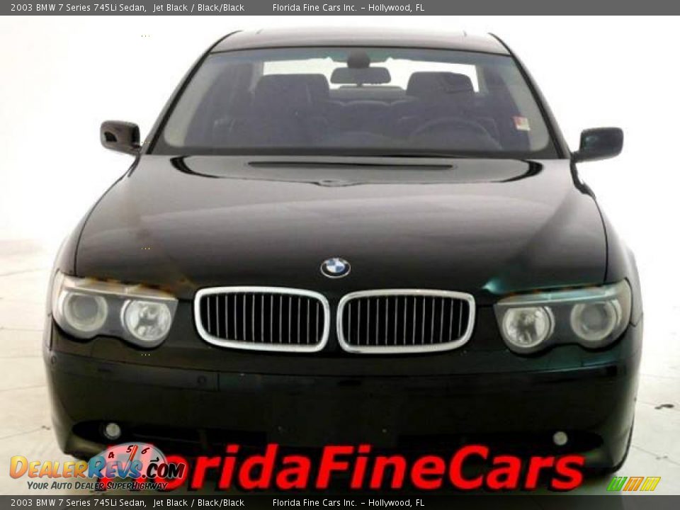 2003 BMW 7 Series 745Li Sedan Jet Black / Black/Black Photo #5