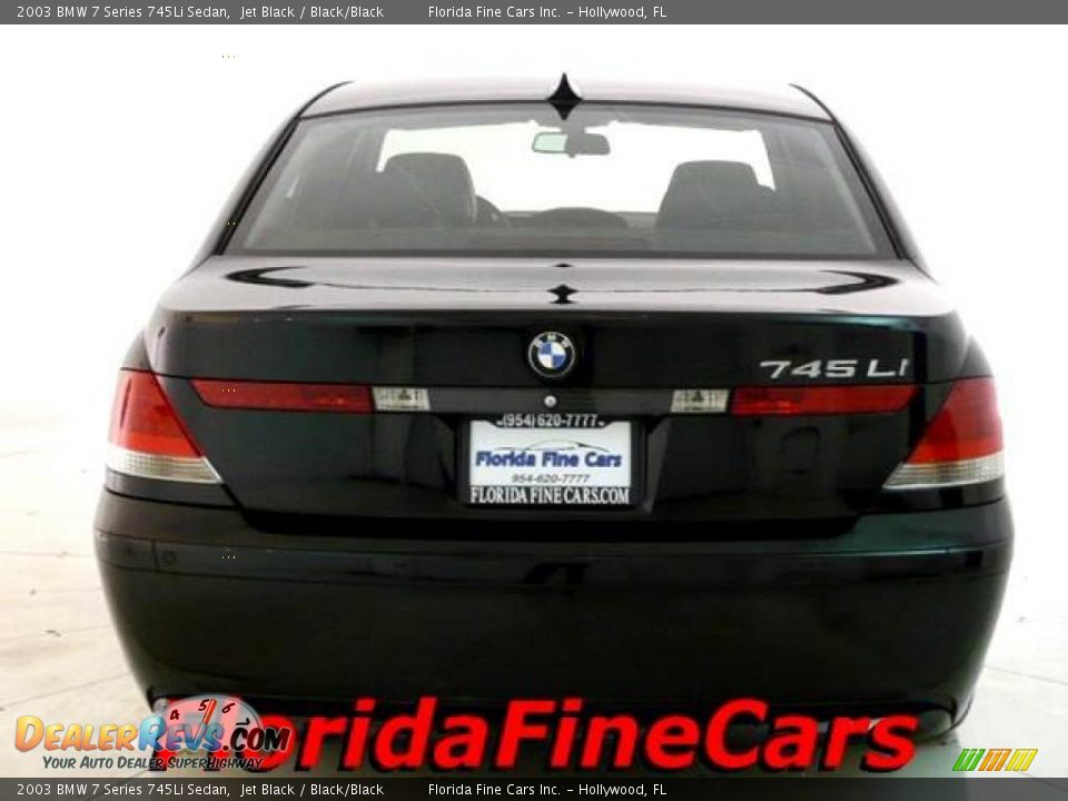 2003 BMW 7 Series 745Li Sedan Jet Black / Black/Black Photo #6