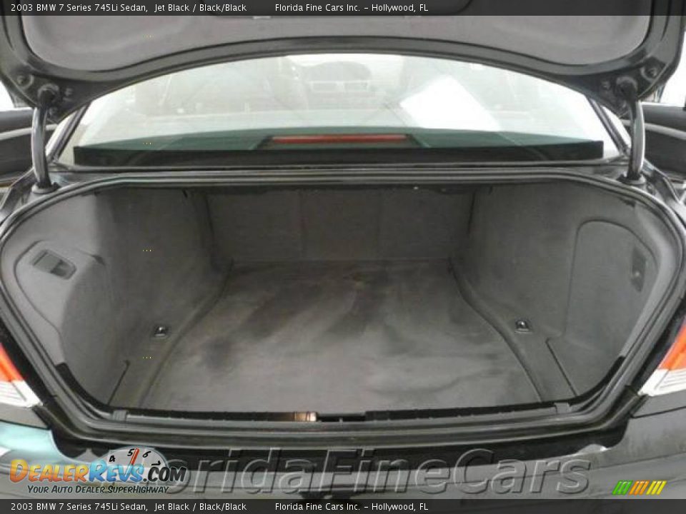 2003 BMW 7 Series 745Li Sedan Jet Black / Black/Black Photo #10