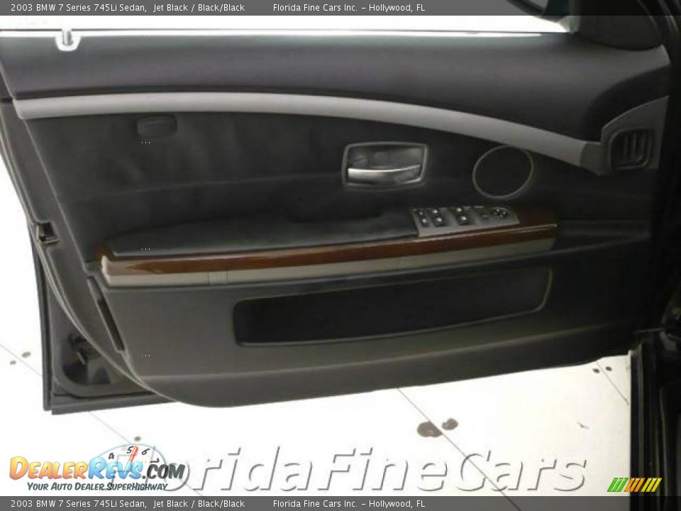 2003 BMW 7 Series 745Li Sedan Jet Black / Black/Black Photo #11