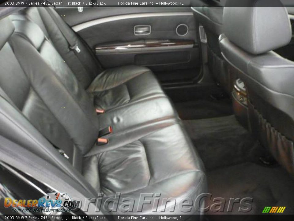 2003 BMW 7 Series 745Li Sedan Jet Black / Black/Black Photo #13