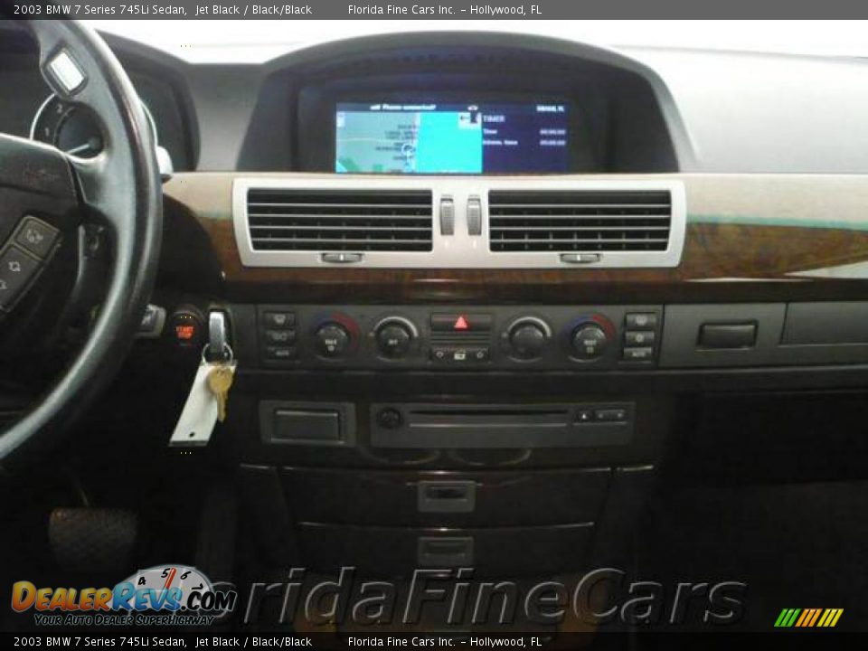 2003 BMW 7 Series 745Li Sedan Jet Black / Black/Black Photo #16
