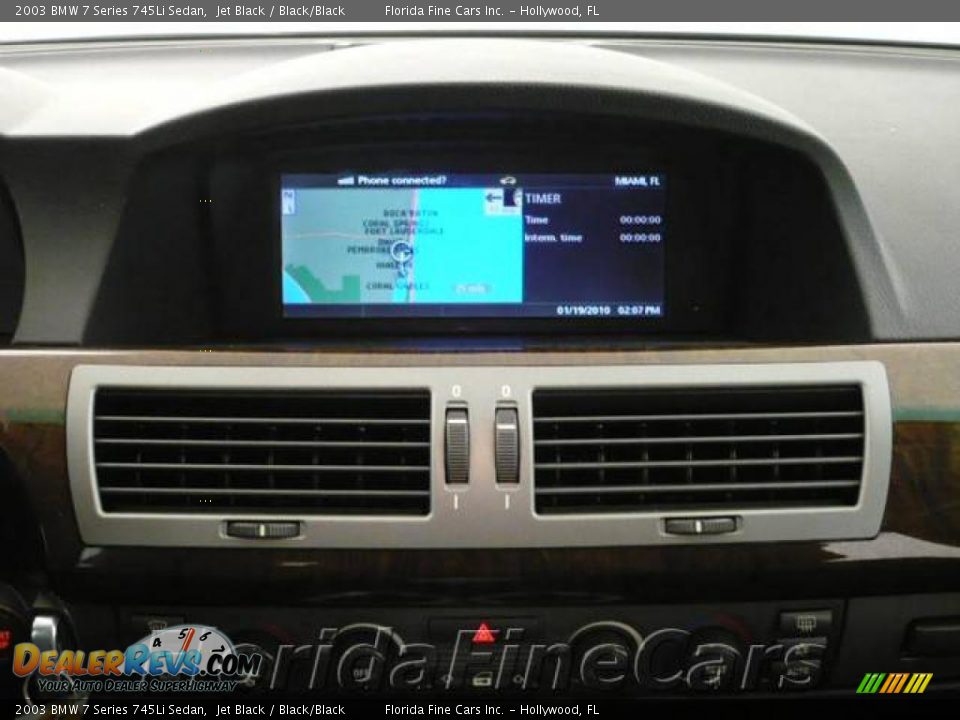 2003 BMW 7 Series 745Li Sedan Jet Black / Black/Black Photo #17