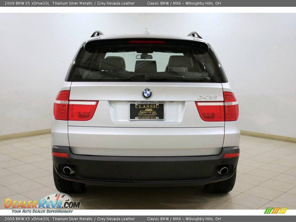 2009 BMW X5 xDrive30i Titanium Silver Metallic / Grey Nevada Leather Photo #6