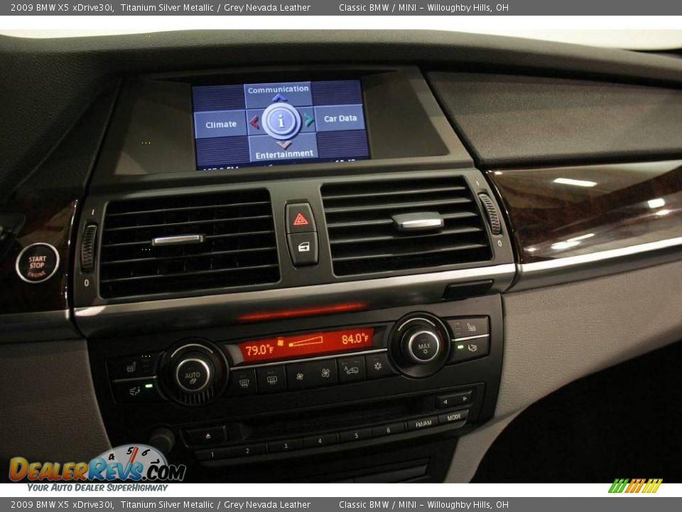 2009 BMW X5 xDrive30i Titanium Silver Metallic / Grey Nevada Leather Photo #17