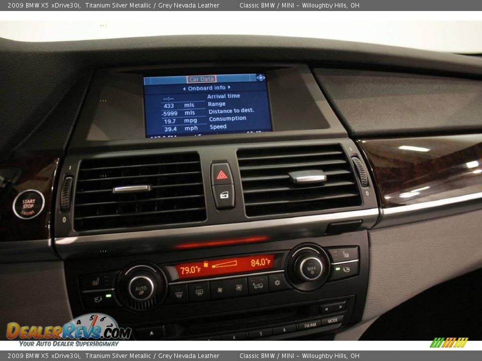 2009 BMW X5 xDrive30i Titanium Silver Metallic / Grey Nevada Leather Photo #18