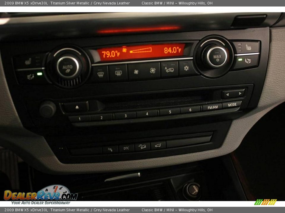 2009 BMW X5 xDrive30i Titanium Silver Metallic / Grey Nevada Leather Photo #22