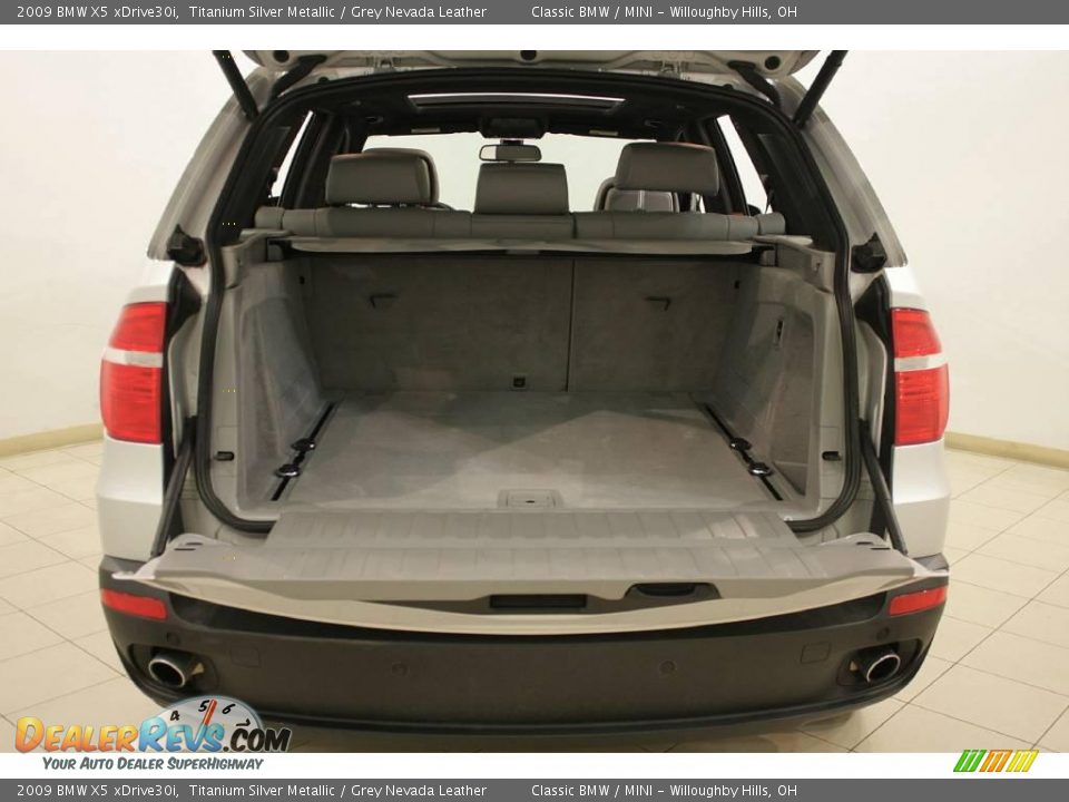 2009 BMW X5 xDrive30i Titanium Silver Metallic / Grey Nevada Leather Photo #29