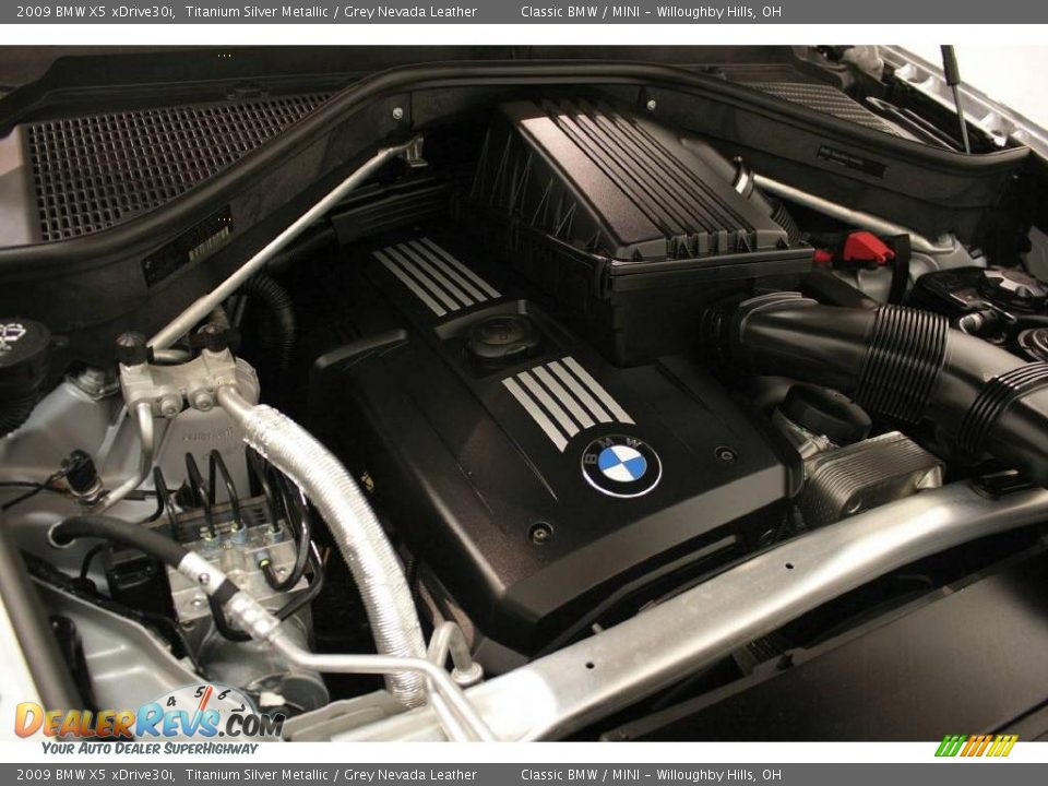2009 BMW X5 xDrive30i Titanium Silver Metallic / Grey Nevada Leather Photo #30