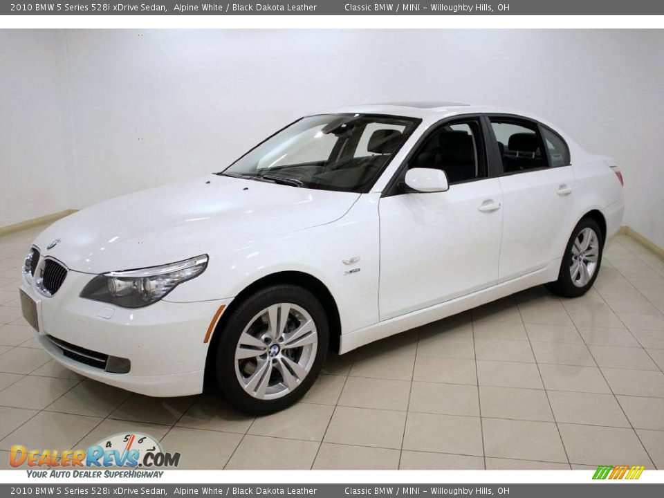 2010 BMW 5 Series 528i xDrive Sedan Alpine White / Black Dakota Leather Photo #3