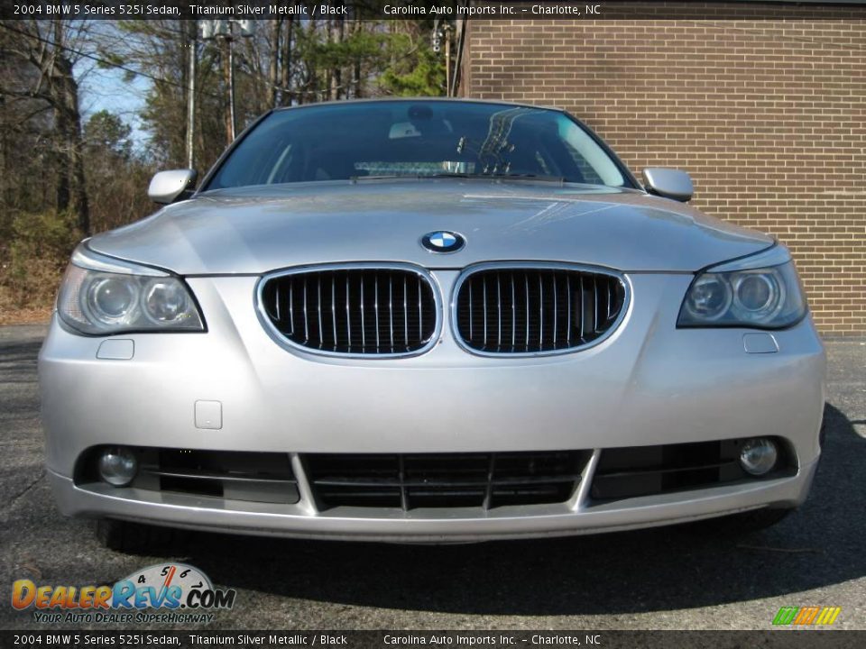 2004 BMW 5 Series 525i Sedan Titanium Silver Metallic / Black Photo #3