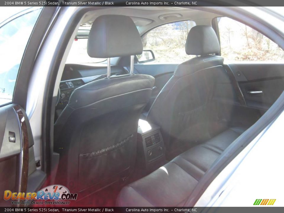 2004 BMW 5 Series 525i Sedan Titanium Silver Metallic / Black Photo #17