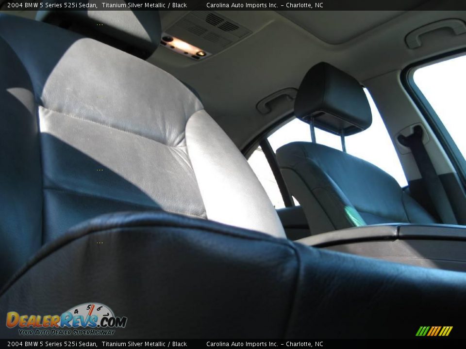 2004 BMW 5 Series 525i Sedan Titanium Silver Metallic / Black Photo #21