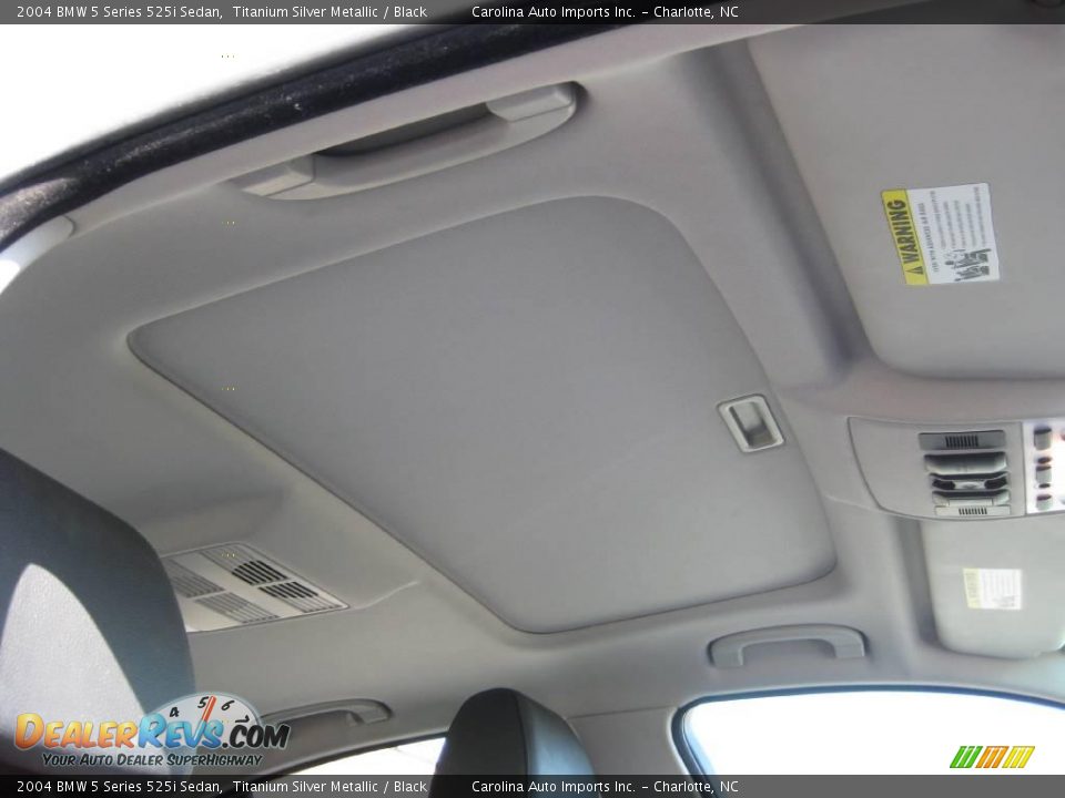 2004 BMW 5 Series 525i Sedan Titanium Silver Metallic / Black Photo #22