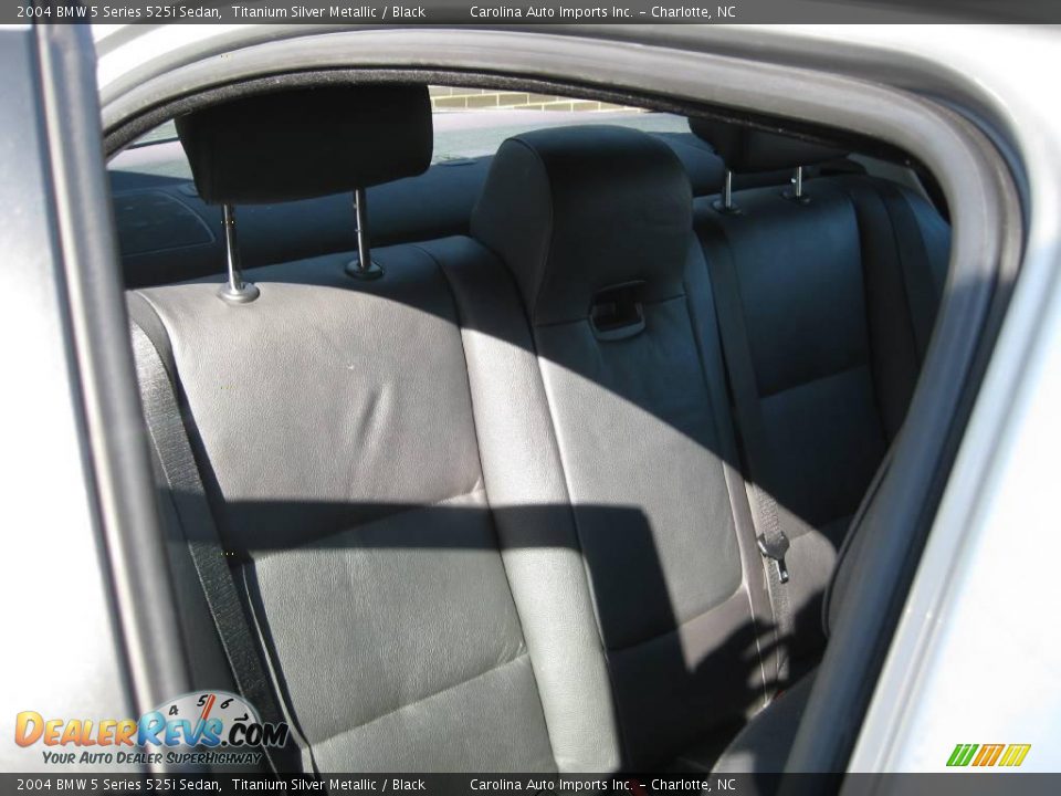 2004 BMW 5 Series 525i Sedan Titanium Silver Metallic / Black Photo #23