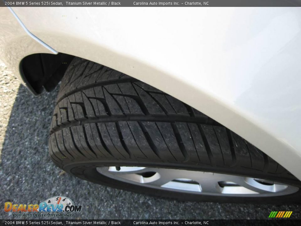 2004 BMW 5 Series 525i Sedan Titanium Silver Metallic / Black Photo #27