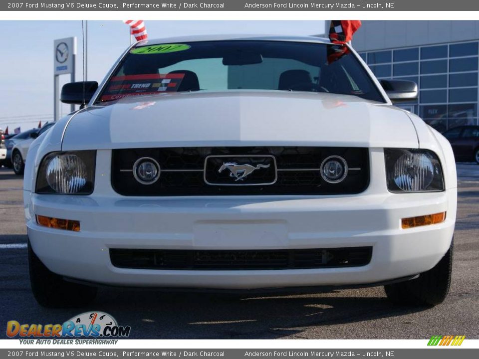 2007 Ford Mustang V6 Deluxe Coupe Performance White / Dark Charcoal Photo #1