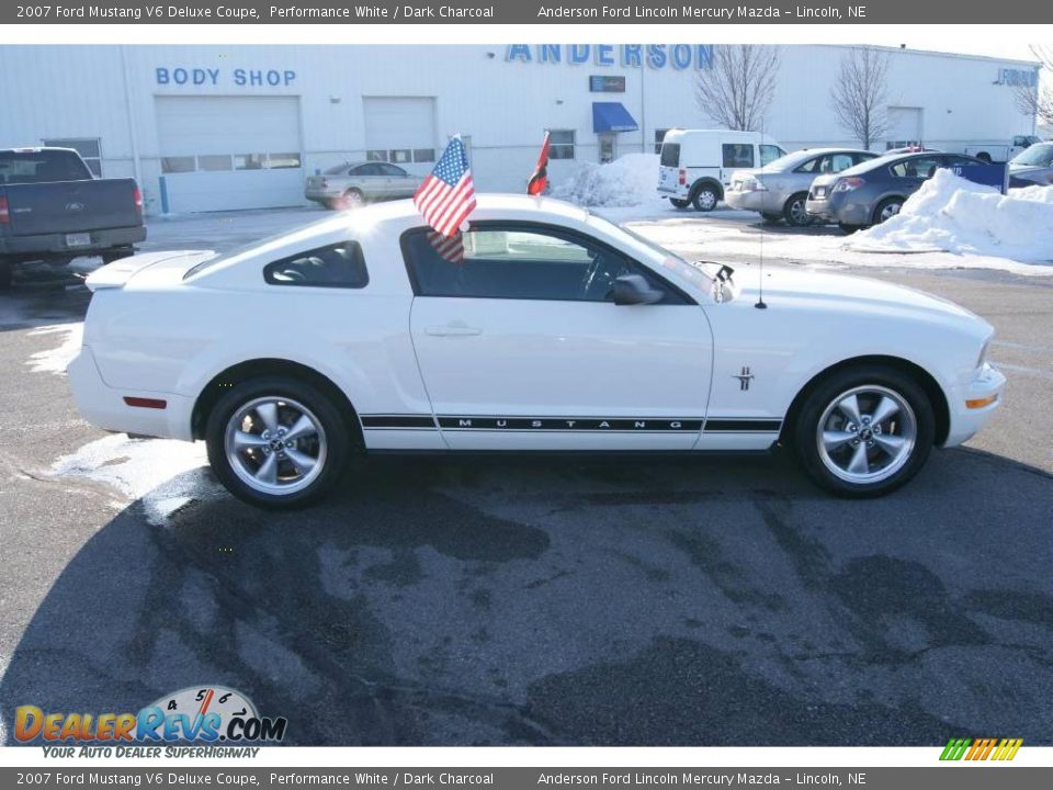2007 Ford Mustang V6 Deluxe Coupe Performance White / Dark Charcoal Photo #3