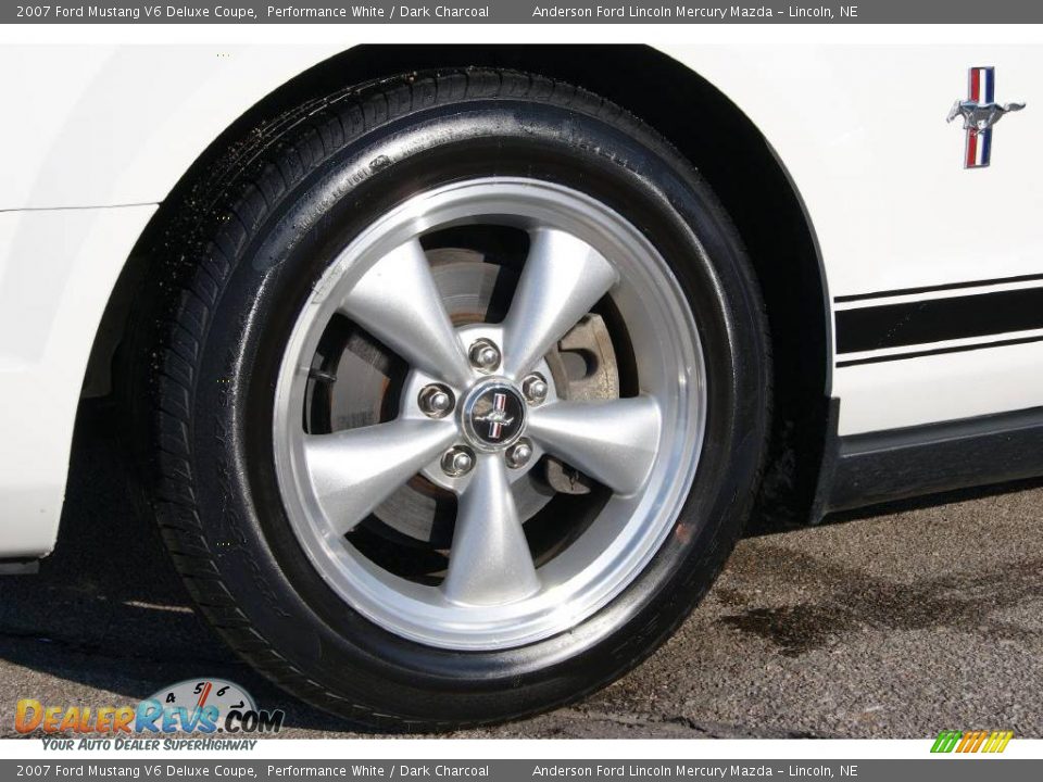 2007 Ford Mustang V6 Deluxe Coupe Performance White / Dark Charcoal Photo #12