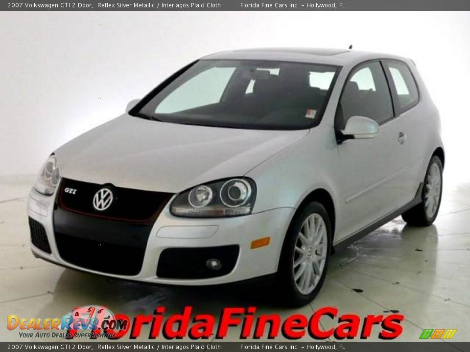 2007 Volkswagen GTI 2 Door Reflex Silver Metallic / Interlagos Plaid Cloth Photo #1