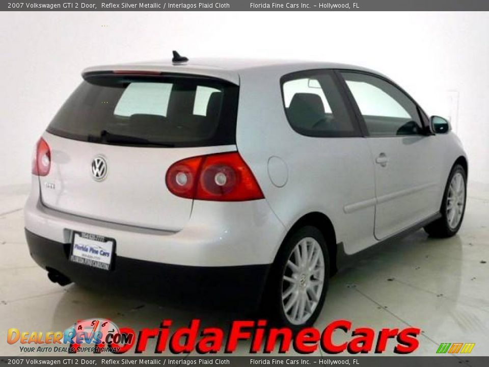 2007 Volkswagen GTI 2 Door Reflex Silver Metallic / Interlagos Plaid Cloth Photo #2