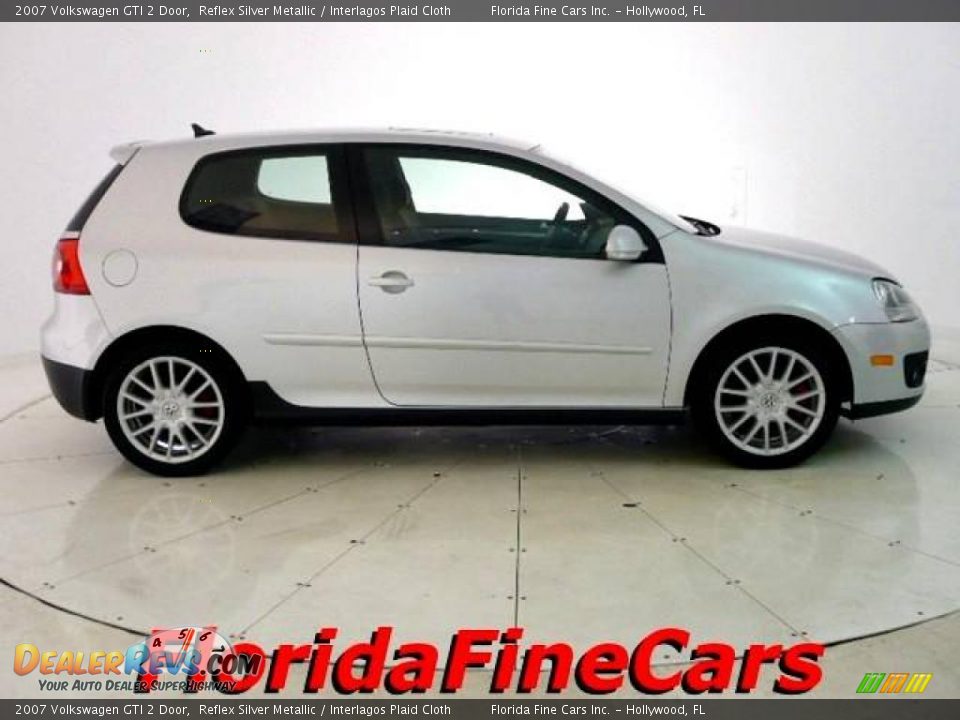 2007 Volkswagen GTI 2 Door Reflex Silver Metallic / Interlagos Plaid Cloth Photo #4