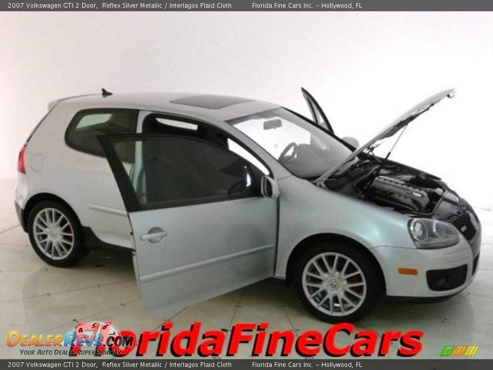 2007 Volkswagen GTI 2 Door Reflex Silver Metallic / Interlagos Plaid Cloth Photo #7