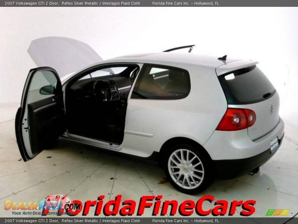 2007 Volkswagen GTI 2 Door Reflex Silver Metallic / Interlagos Plaid Cloth Photo #8