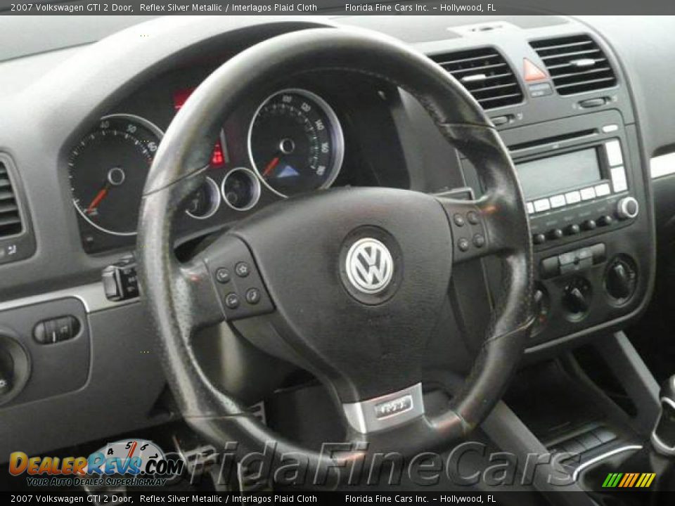 2007 Volkswagen GTI 2 Door Reflex Silver Metallic / Interlagos Plaid Cloth Photo #15