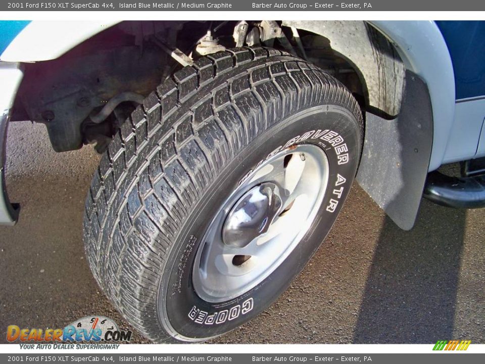 2001 Ford F150 XLT SuperCab 4x4 Island Blue Metallic / Medium Graphite Photo #10
