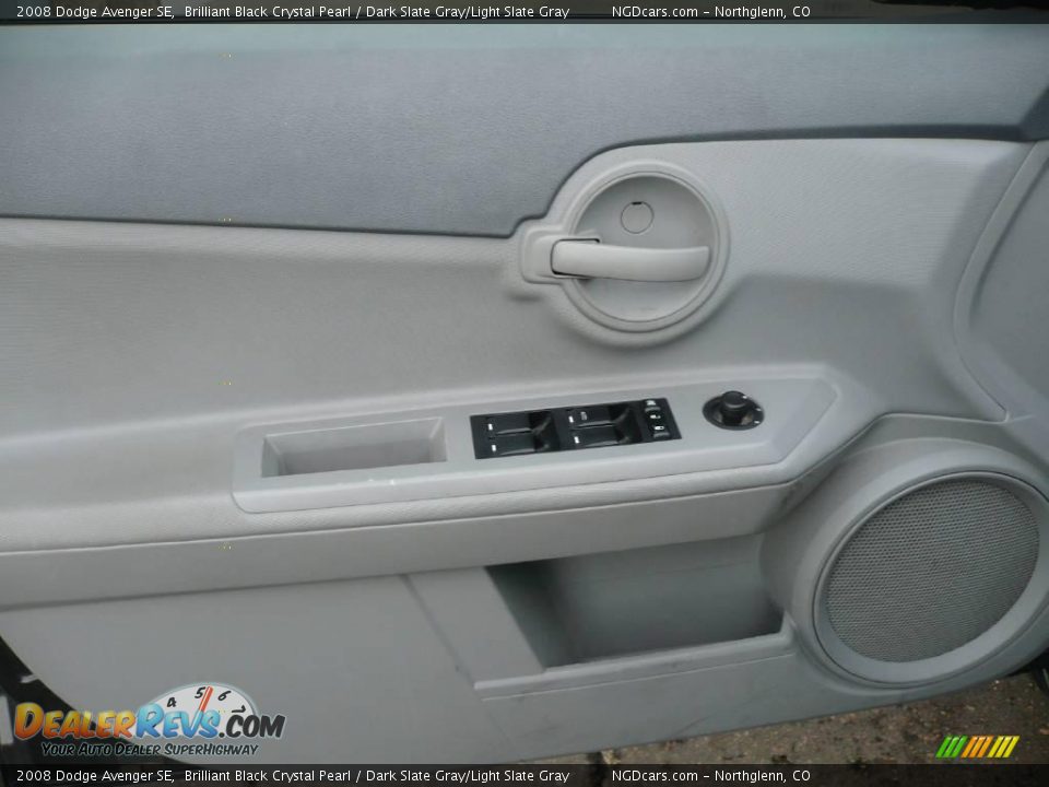 2008 Dodge Avenger SE Brilliant Black Crystal Pearl / Dark Slate Gray/Light Slate Gray Photo #7