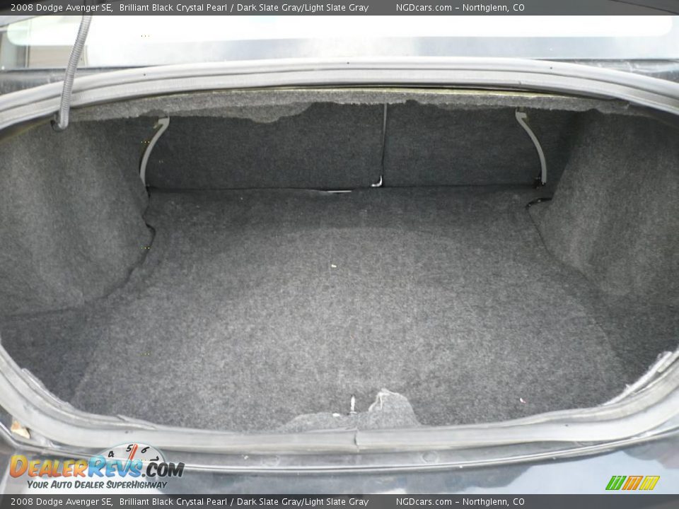 2008 Dodge Avenger SE Brilliant Black Crystal Pearl / Dark Slate Gray/Light Slate Gray Photo #11