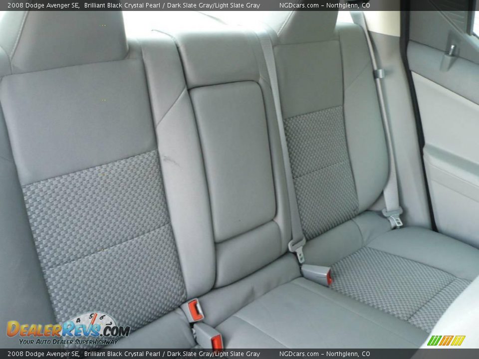 2008 Dodge Avenger SE Brilliant Black Crystal Pearl / Dark Slate Gray/Light Slate Gray Photo #13