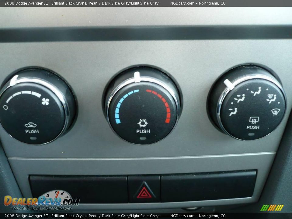2008 Dodge Avenger SE Brilliant Black Crystal Pearl / Dark Slate Gray/Light Slate Gray Photo #19