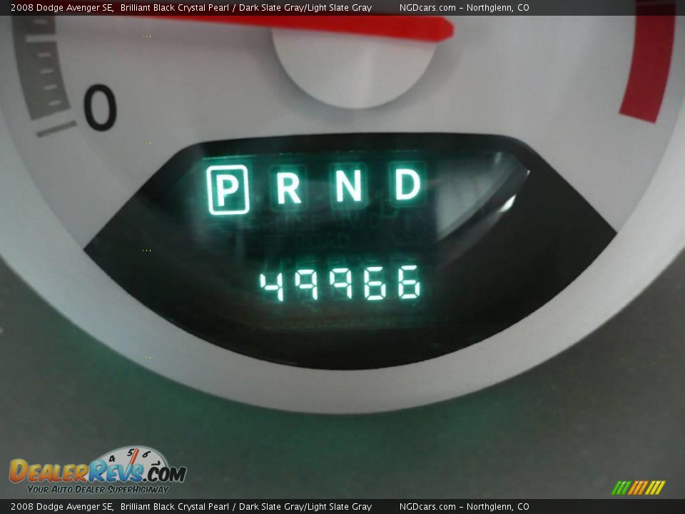 2008 Dodge Avenger SE Brilliant Black Crystal Pearl / Dark Slate Gray/Light Slate Gray Photo #21