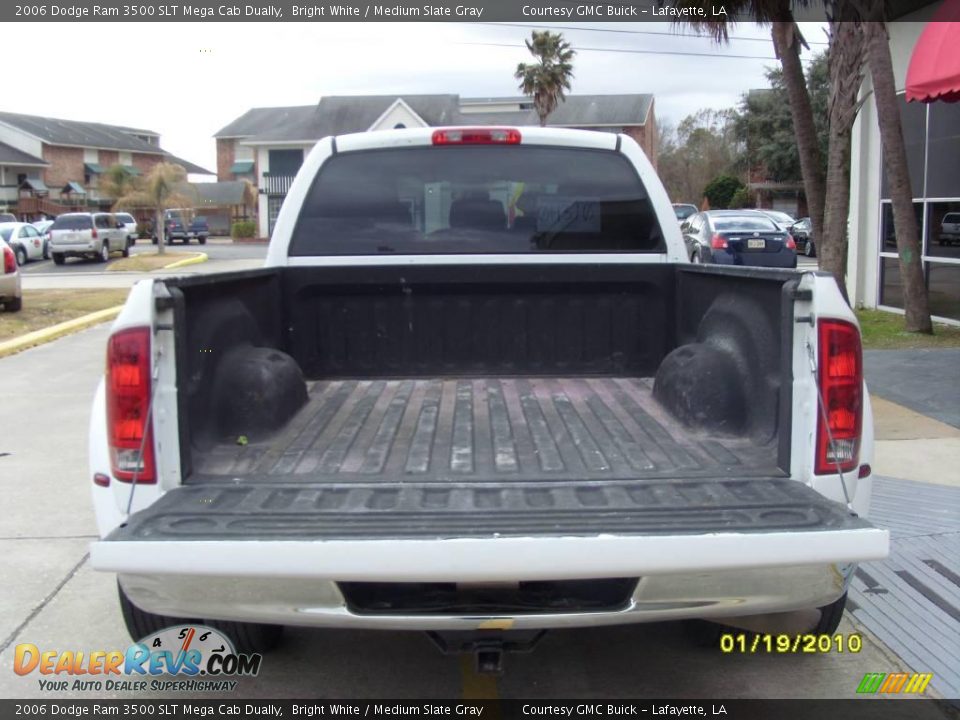 2006 Dodge Ram 3500 SLT Mega Cab Dually Bright White / Medium Slate Gray Photo #3