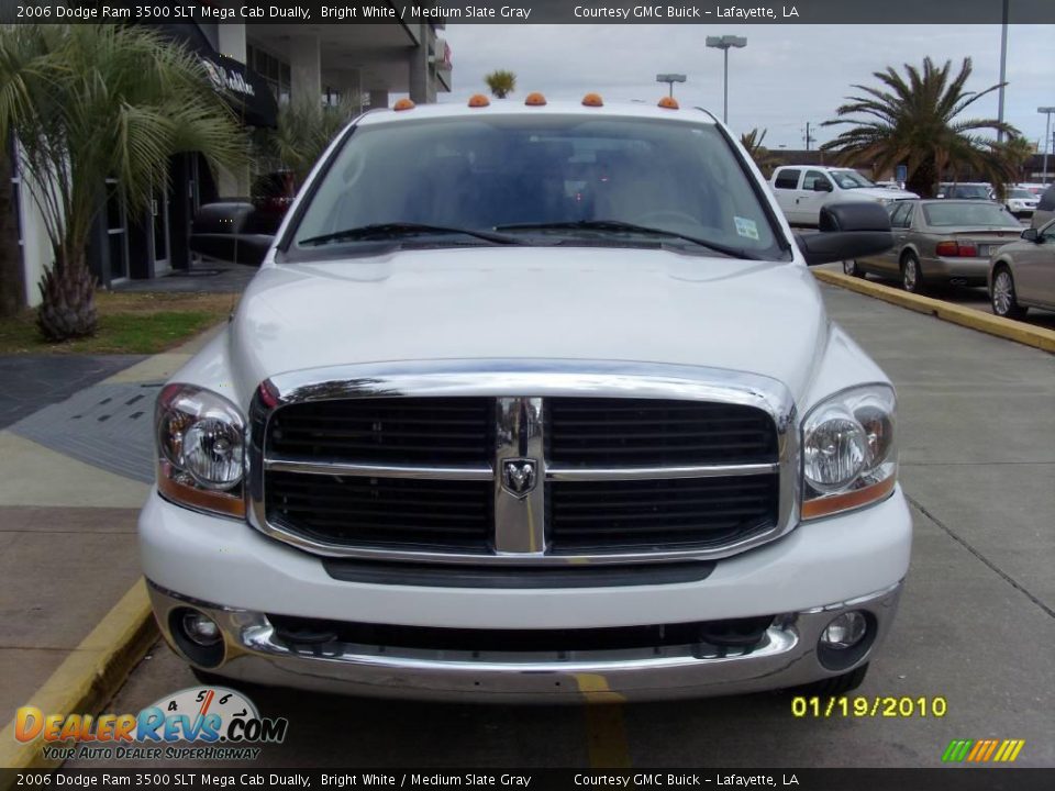 2006 Dodge Ram 3500 SLT Mega Cab Dually Bright White / Medium Slate Gray Photo #6