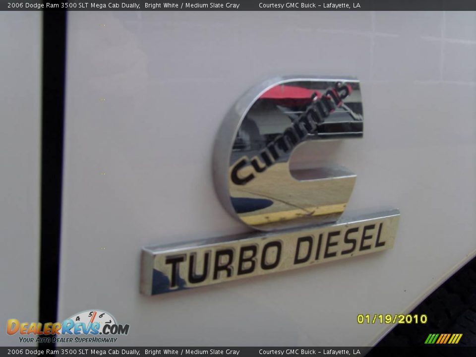 2006 Dodge Ram 3500 SLT Mega Cab Dually Bright White / Medium Slate Gray Photo #9