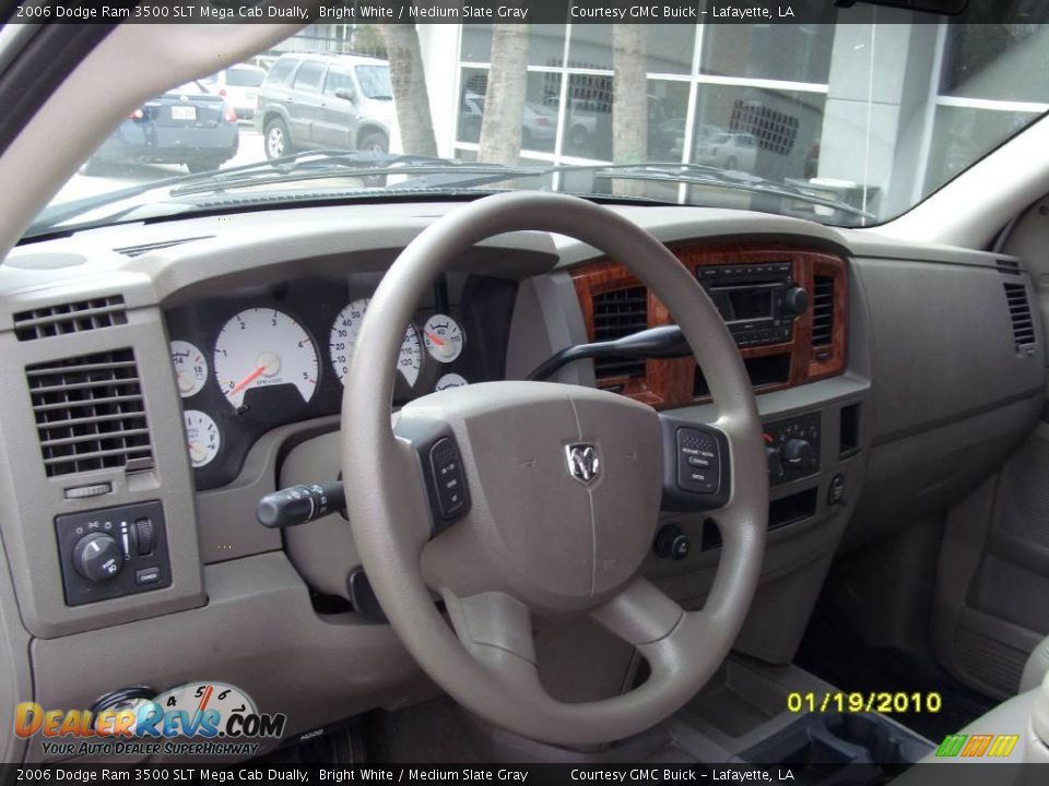 2006 Dodge Ram 3500 SLT Mega Cab Dually Bright White / Medium Slate Gray Photo #11