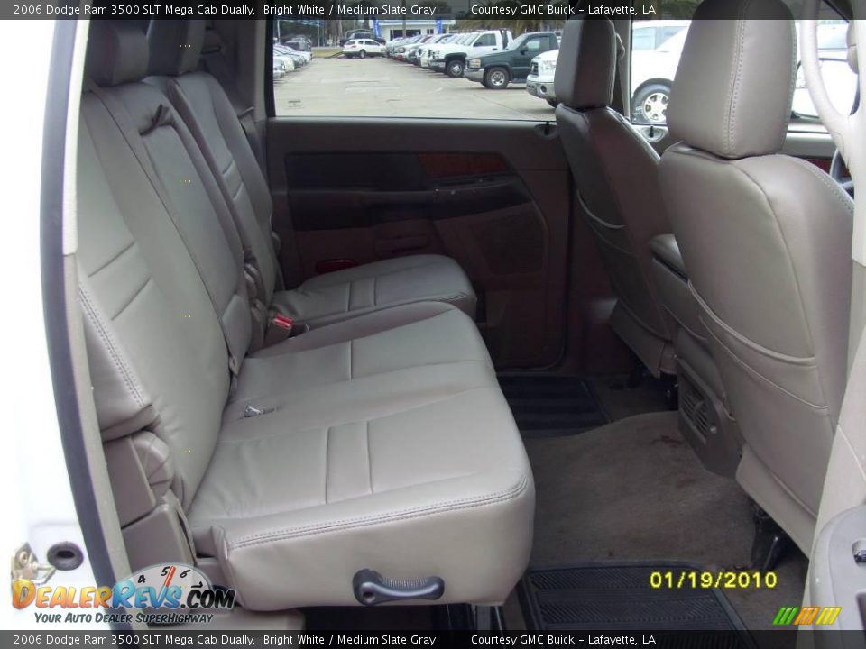 2006 Dodge Ram 3500 SLT Mega Cab Dually Bright White / Medium Slate Gray Photo #13