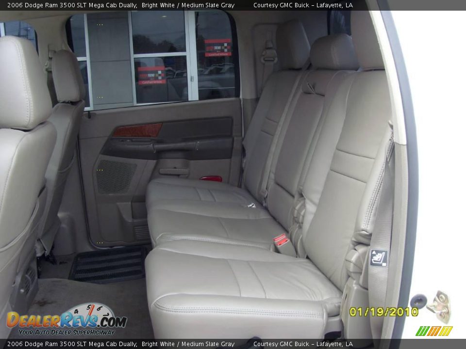 2006 Dodge Ram 3500 SLT Mega Cab Dually Bright White / Medium Slate Gray Photo #14