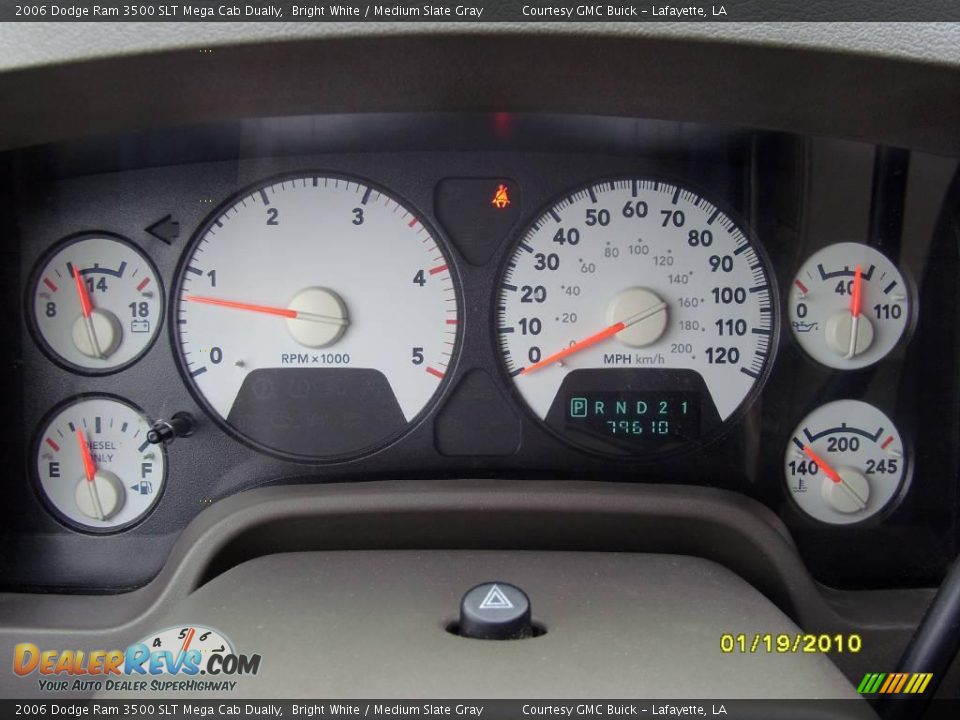 2006 Dodge Ram 3500 SLT Mega Cab Dually Bright White / Medium Slate Gray Photo #17