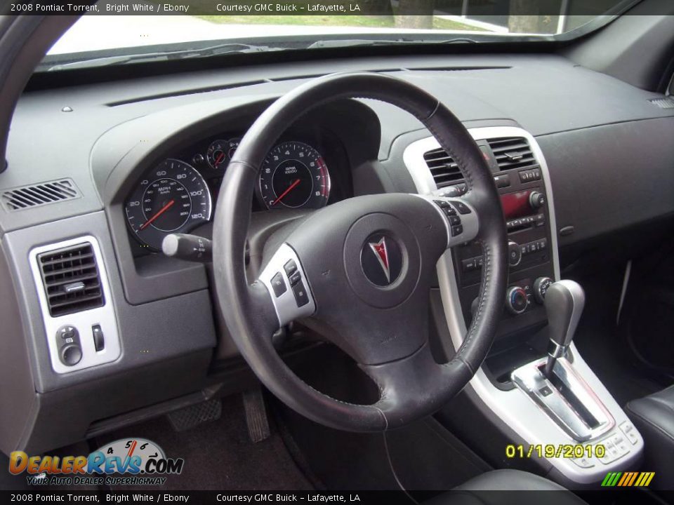 2008 Pontiac Torrent Bright White / Ebony Photo #8
