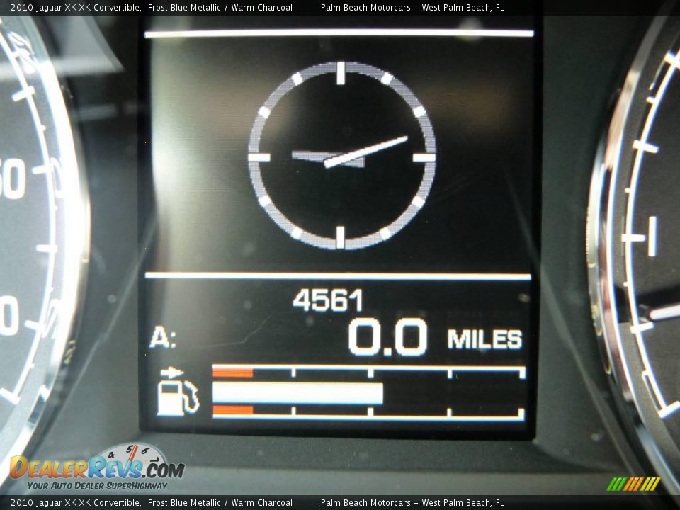 2010 Jaguar XK XK Convertible Frost Blue Metallic / Warm Charcoal Photo #12