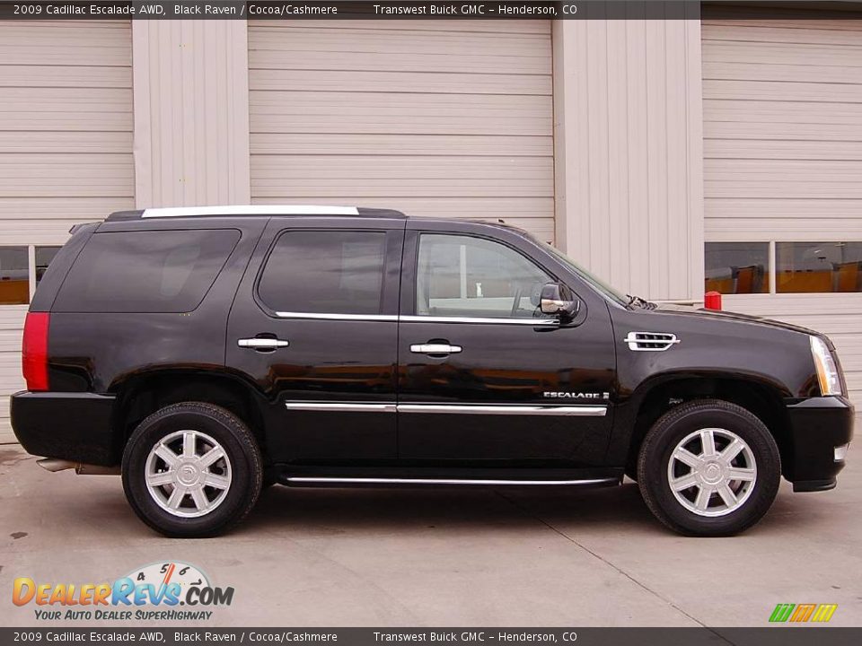 2009 Cadillac Escalade AWD Black Raven / Cocoa/Cashmere Photo #6