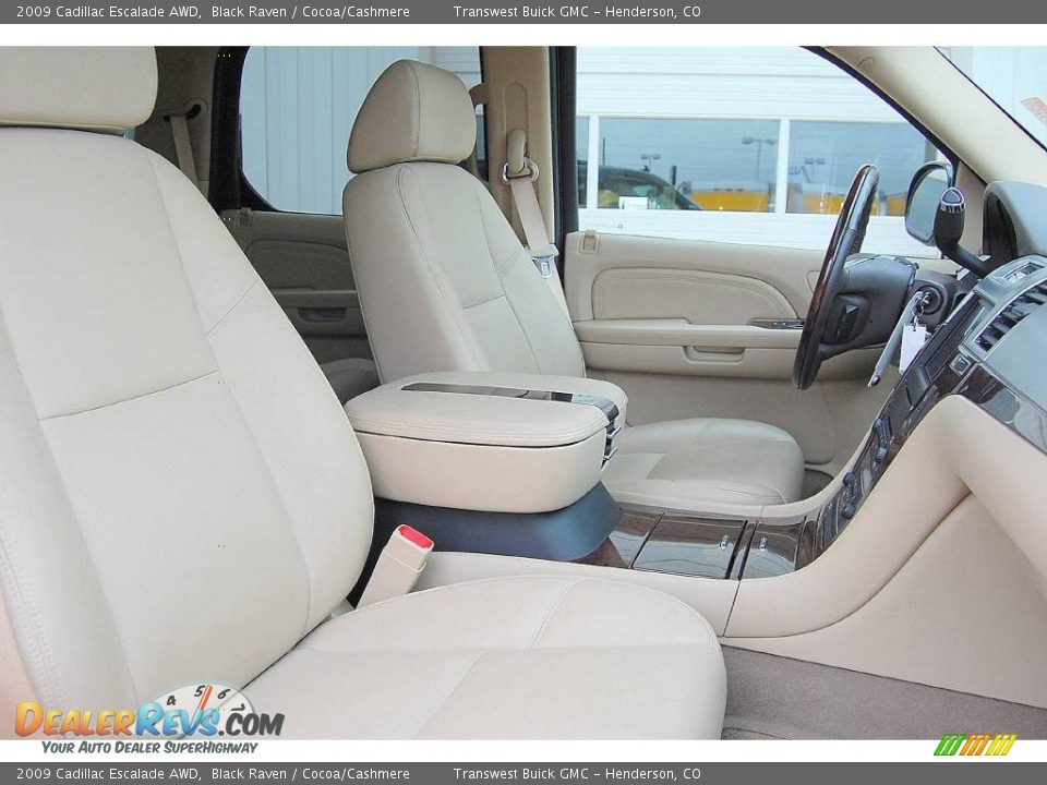 2009 Cadillac Escalade AWD Black Raven / Cocoa/Cashmere Photo #8
