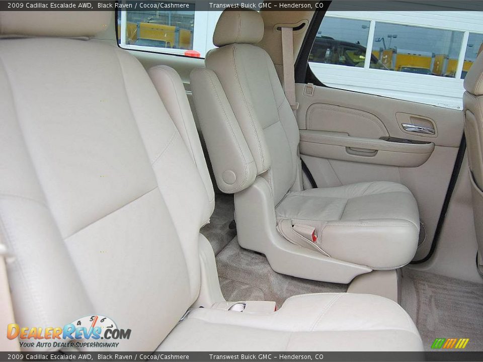 2009 Cadillac Escalade AWD Black Raven / Cocoa/Cashmere Photo #9