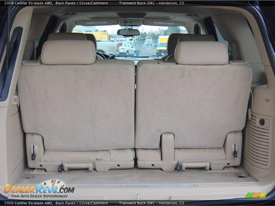2009 Cadillac Escalade AWD Black Raven / Cocoa/Cashmere Photo #11
