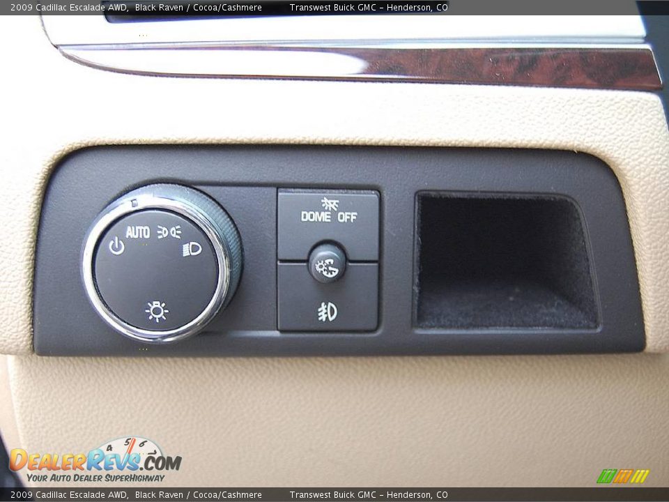 2009 Cadillac Escalade AWD Black Raven / Cocoa/Cashmere Photo #15